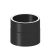 Jeremias Ofenrohr Längenelement 150mm + Kondensatring | Schwarz | Ø130 mm