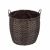 Kaminholzkorb „Rattan“ 33 Liter, Ø 35 cm, braun, Schmutzfang