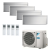 Daikin Stylish Wandeinheit in Silber FTXA25CS + 4MXM80N 
