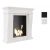 Kratki Biokamin Jupiter inkl. MDF-Verkleidung in weiß oder schwarz 