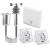 Homematic IP Beschattung Set mit Access Point, Wettersensor plus, 2 x Rollladenaktor für Markenschalter | eQ-3 | HmIP-EK-6