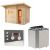 Sentiotec Sauna Set Gartensauna LAVA mit Saunaofen Viking Combi und Steuerung K3-Next | klimaworld.com