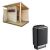 Sentiotec Sauna Set Gartensauna Scala Medium mit Saunaofen 100 inkl. Steuerung | klimaworld.com