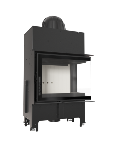 Kratki Kamineinsatz Floki | Eckscheibe rechts | 8 kW ➔ www.klimaworld.com