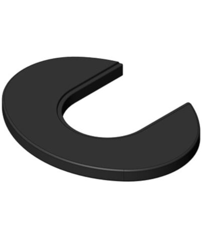 TermaTech | Speckstein Topplatte für Kaminofen TT21RS | Schwarz