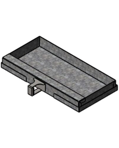 TermaTech | Ascheschublade für Kaminofen TT22 | unlackiert