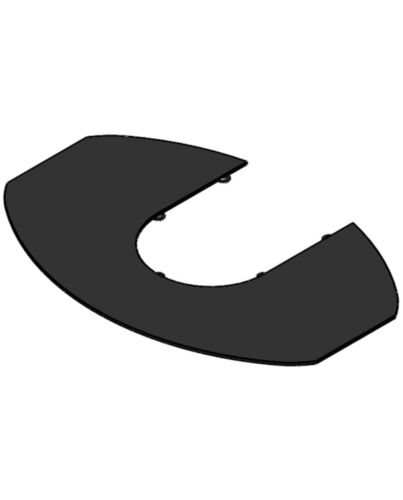 TermaTech | Topplatte ohne Rost für Kaminofen TT22 | Schwarz