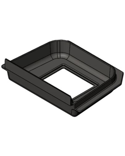 TermaTech | Gussboden ohne Rost für Kaminofen TT30 | Schwarz