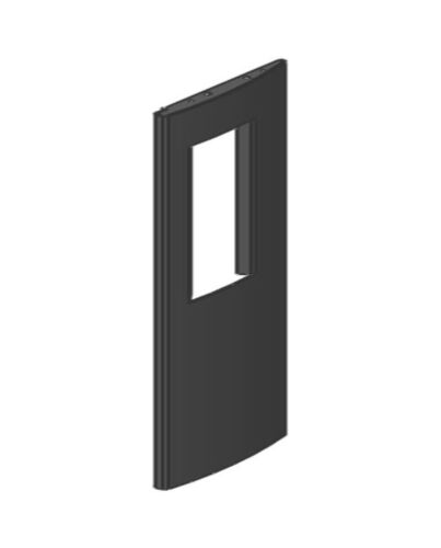 TermaTech | Stahlseite links für Kaminofen TT30G | Grau