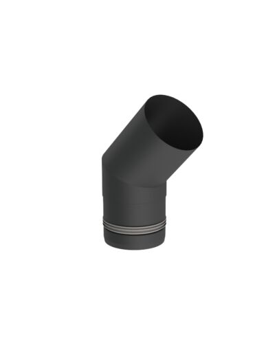 Jeremias | Winkel 45 Grad | starr | Ø 80mm | Schwarz