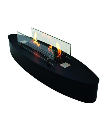 ebios-fire Tischkamin Elipse Wall Mini - Mattschwarz