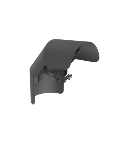 Strahlenschutz Pellet Line Bogen 90° stehend | Ø100mm | gussgrau