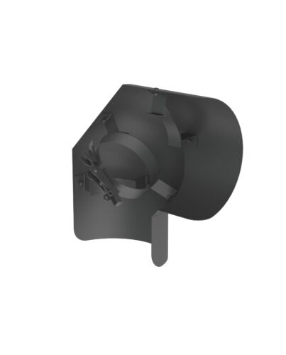 Strahlungsschutz Pellet Line Bogen 90° liegend | Ø80mm | gussgrau
