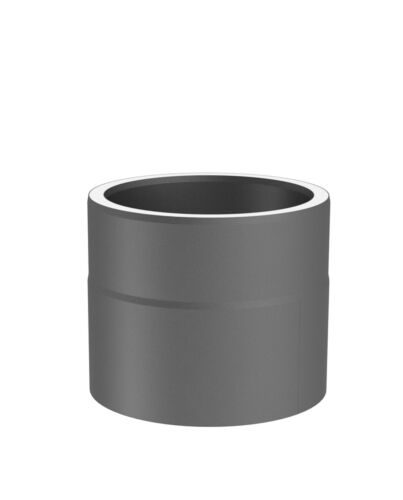 Jeremias Ofenrohr Längenelement 150 mm + Kondensatring | Gussgrau