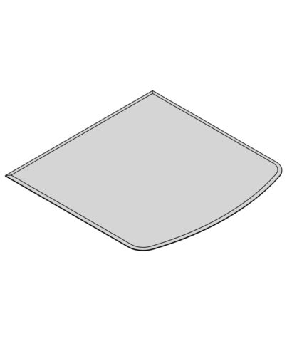 TermaTech | Bodenplatte Segmentbogen Facet | 1000×1000×6 mm | Glas