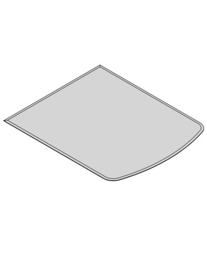 TermaTech | Bodenplatte Segmentbogen Facet | 1000×1200×8 mm | Glas