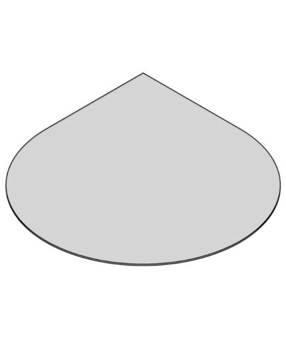 TermaTech | Bodenplatte Tropfen | 1100×1100×6 mm | Glas