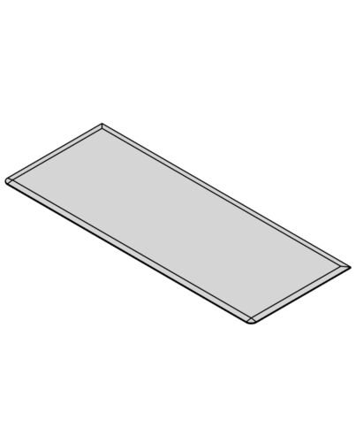 TermaTech | Glas-Bodenplatte | Rechteck Facet | Größe wählbar