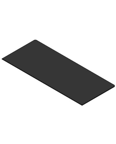 TermaTech | Bodenplatte Rechteck | 400×990×2 mm | Stahl | Schwarz