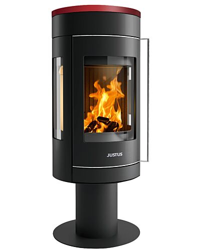 Justus Kaminofen Meva Abdeckplatte Keramik Bordeauxrot | klimaworld.com