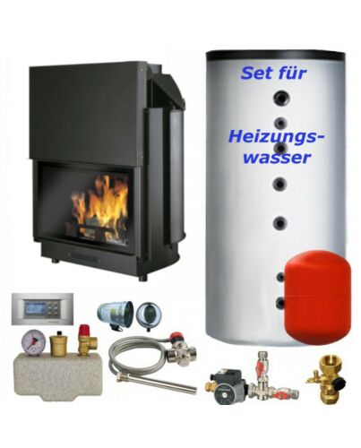 Wasserkamineinsatz Edilkamin Acquatondo 22 FLAT CS PLUS 23kW SPARPAKET