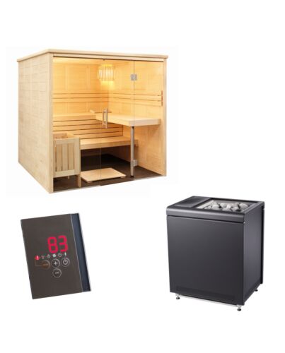 Sentiotec Sauna Komplettset Alaska View | Klimaworld