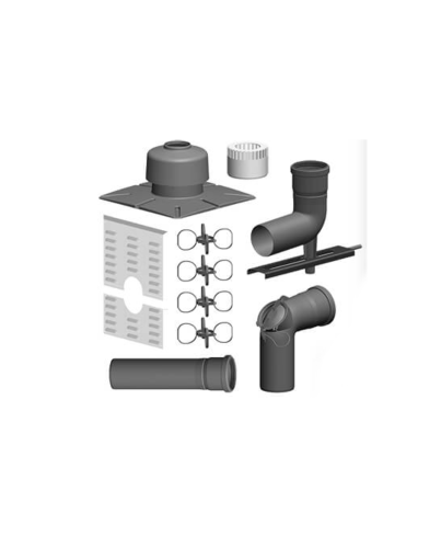 ATEC Schacht-Set inkl. Verbindungsleitung | einwandig | DN 80 