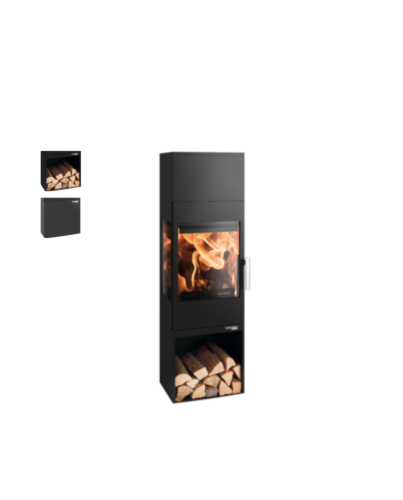 Haas+Sohn | Kaminofen SALZBURG easy 351.15 perl-schwarz | 6 kW