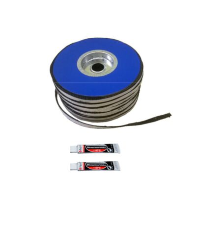 Fermit | Glasfaserband inkl. Kleber | grafitiert | 3 Meter