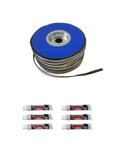 Fermit | Glasfaserband inkl. Kleber | grafitiert | 10 Meter