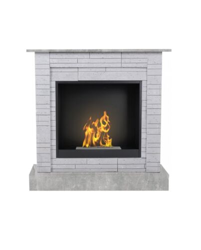 Aflamo Bio-Kamin | Vigo Stone mit Einsatz Bio 60