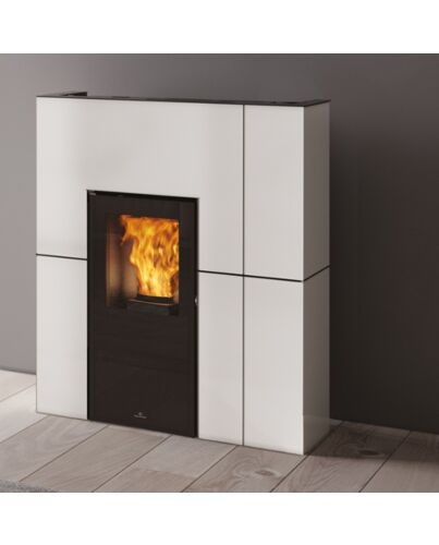 Edilkamin Pelletofen Blade H15 Stahl weiß