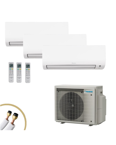 DAIKIN Comfora 3x FTXP20N + 3MXM52A mit Kupferrohrleitung | klimaworld