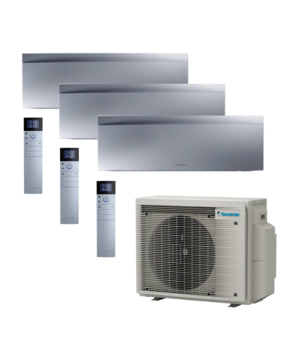 DAIKIN Emura3 3xFTXJ25AS Wandgeräte in Silber | klimaworld.com