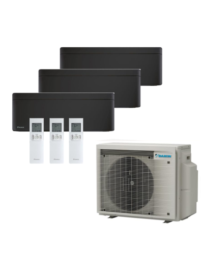 Daikin Stylish Multisplit Set Wandgeräte in Mattschwarz FTXA25BB + FTXA50BB