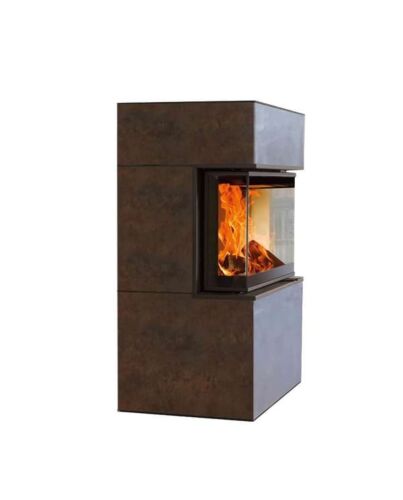 Austroflamm | Dexter S3 Keramik Iron corten | 3-seitig verglast