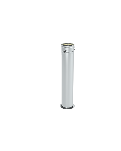 Teleskopstütze 60-1115 mm mit Teleskopkopf und Kondensatablauf seitlich