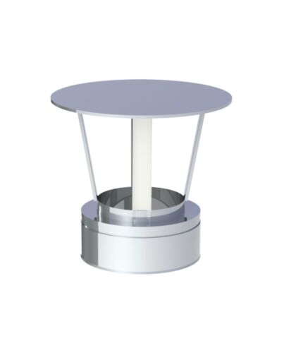 Jeremias Regenhaube für Schornsteinsysteme | Edelstahl | Ø 130 mm 