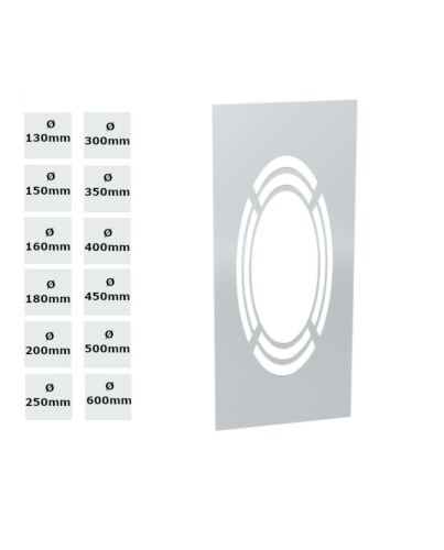 Jeremias Deckenblende hinterbelüftet für DW-ECO 2.0 | Ø Winkel wählbar