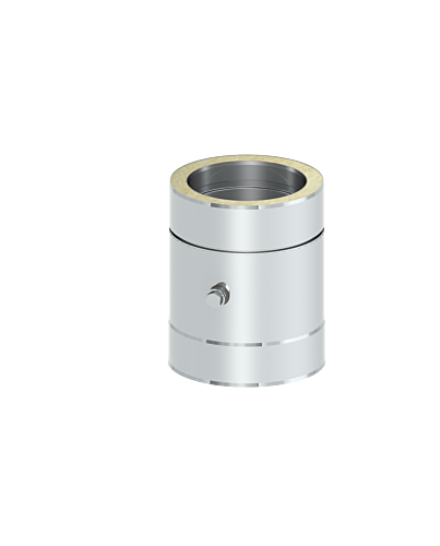 Rohrelement mit Mess- / Entwässerungsöffnung für Edelstahlschornsteine 