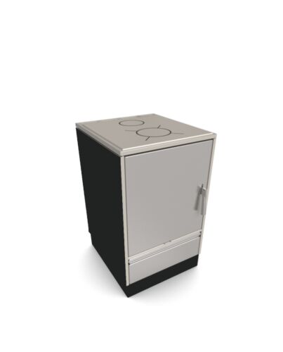 Glutos HH 03 S Holzherd in edelstahl 7 kW | klimaworld.com