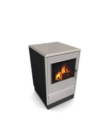 Glutos HHS 03 G Holzherd mit Sichtscheibe in edelstahl 6,5 kW | klimaworld.com