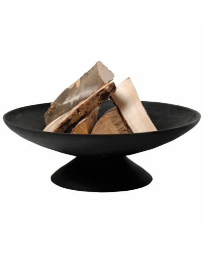 Gußeiserne Feuerschale mit Fuß