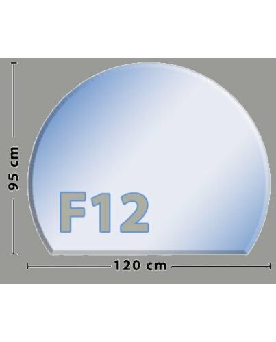 Kreisabschnitt F12 Funkenschutzplatte aus Sicherheitsglas