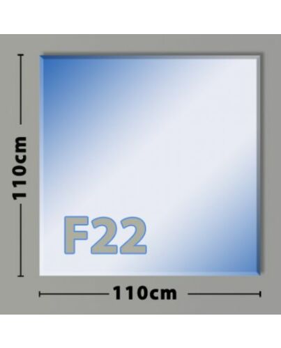 Quatrat F22 Funkenschutzplatte aus Sicherheitsglas