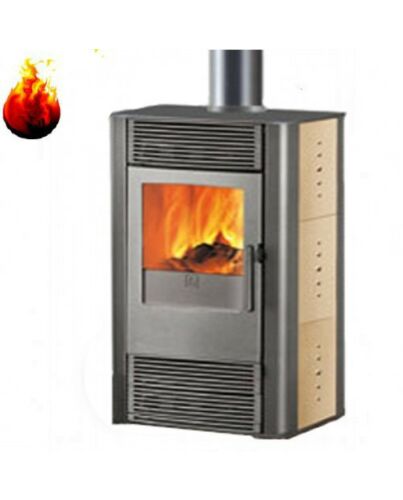 Kaminofen Funky 7,2 kW Edilkamin Luftheizer taubengrau