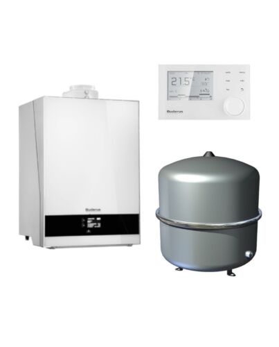 BUDERUS | Gas-Brennwertgerät-Set | Logaplus W50S | GB192i-25W | 25 kW