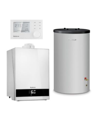 BUDERUS | Gas-Brennwertgerät-Set | Logaplus W50 | GB192i-15W | 15 kW