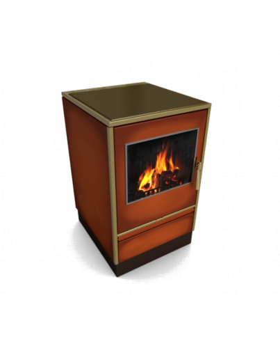 Glutos HHS 03 G Holzherd mit Sichtscheibe in majolika 6,5 kW | klimaworld.com