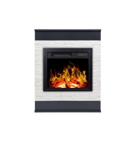 Aflamo LED Elektrokamin Standkamin | Smart Stone grau